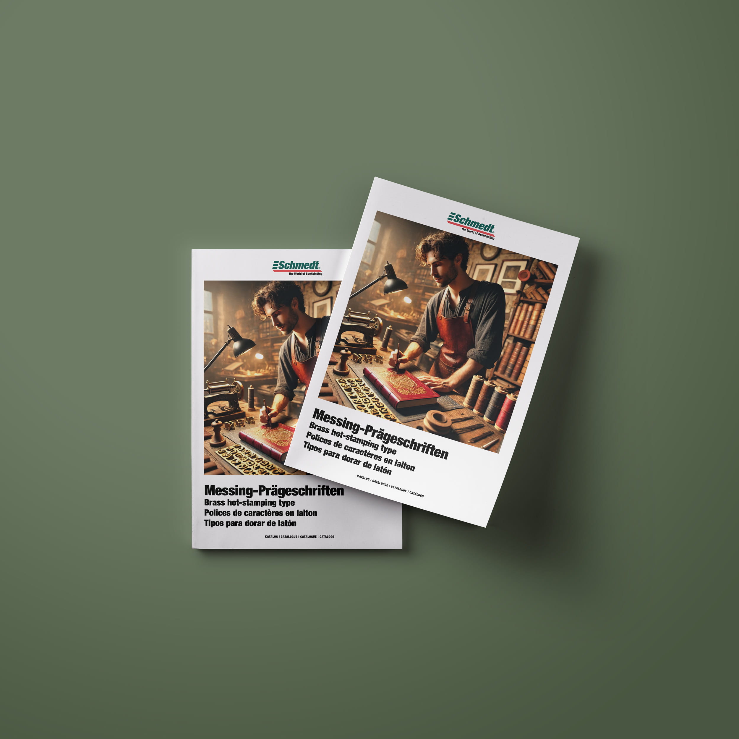 Catalogue: Brass hot-stamping type - printed copy - In this special catalogue you will find illustrations of all available fonts, available ...