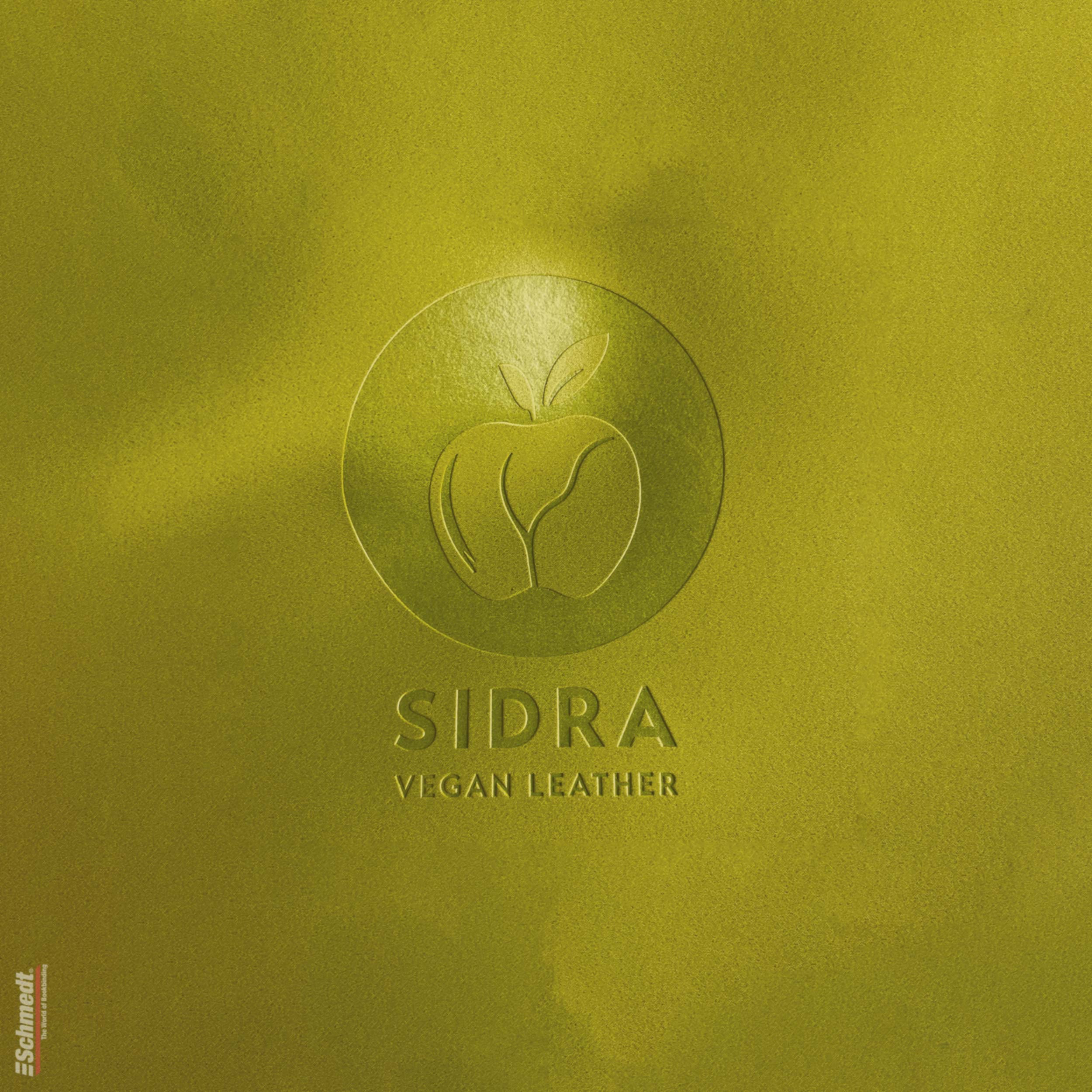 Sidra • cuero de manzana - Color 007 - verde manzana - Aplicación: para tapas de libros de alta calidad, álbumes, menús, cajas etc.... - imagen-1