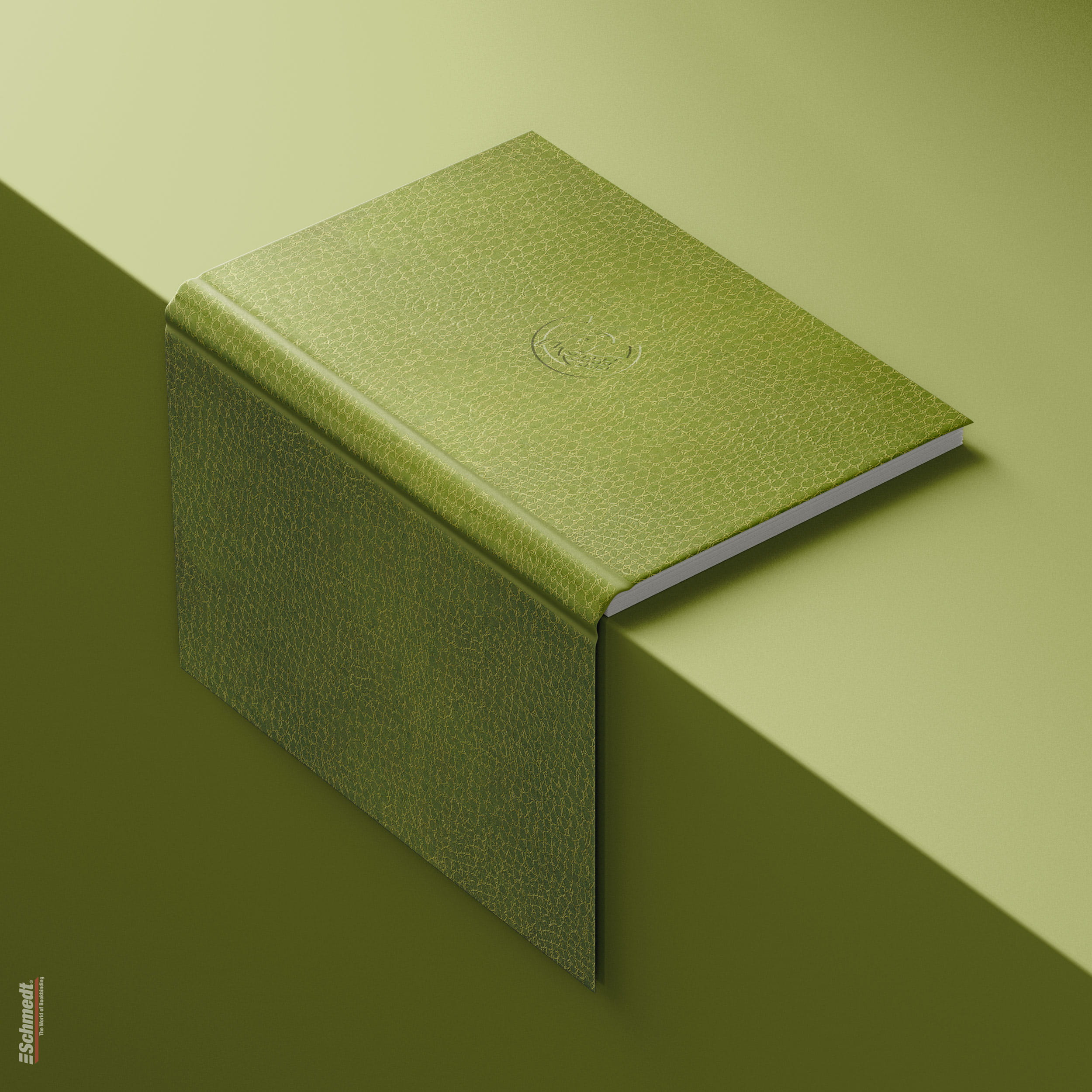 Chimera • Papier cuir - Couleur 035 - vert pomm - papier de couverture pour livres, classeurs, dossiers, boîtes, étuis, emballages etc.... - image-1