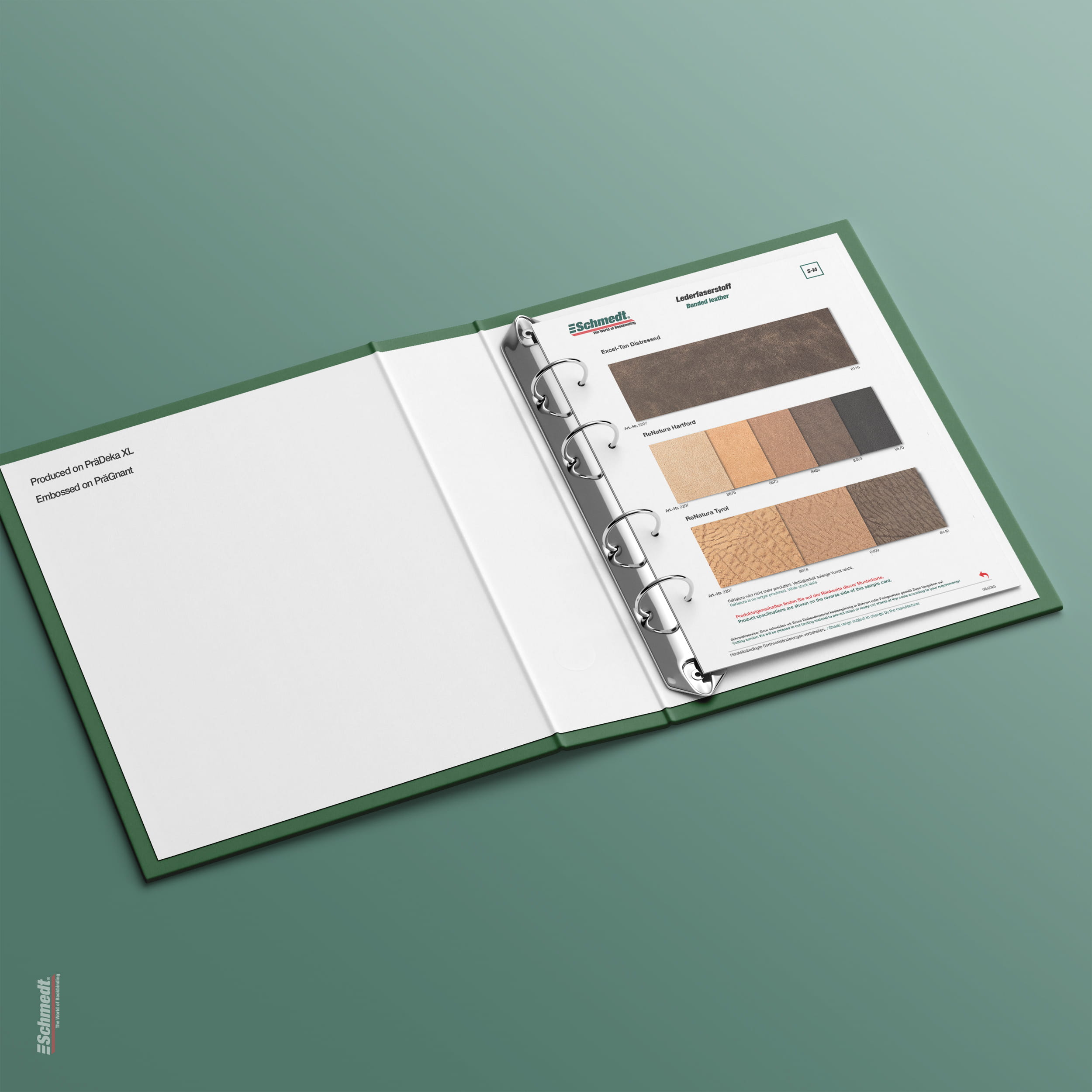 Sample card Excel-Tan and ReNatura - Type S-I4 Bonded leather 3/3... - image-1