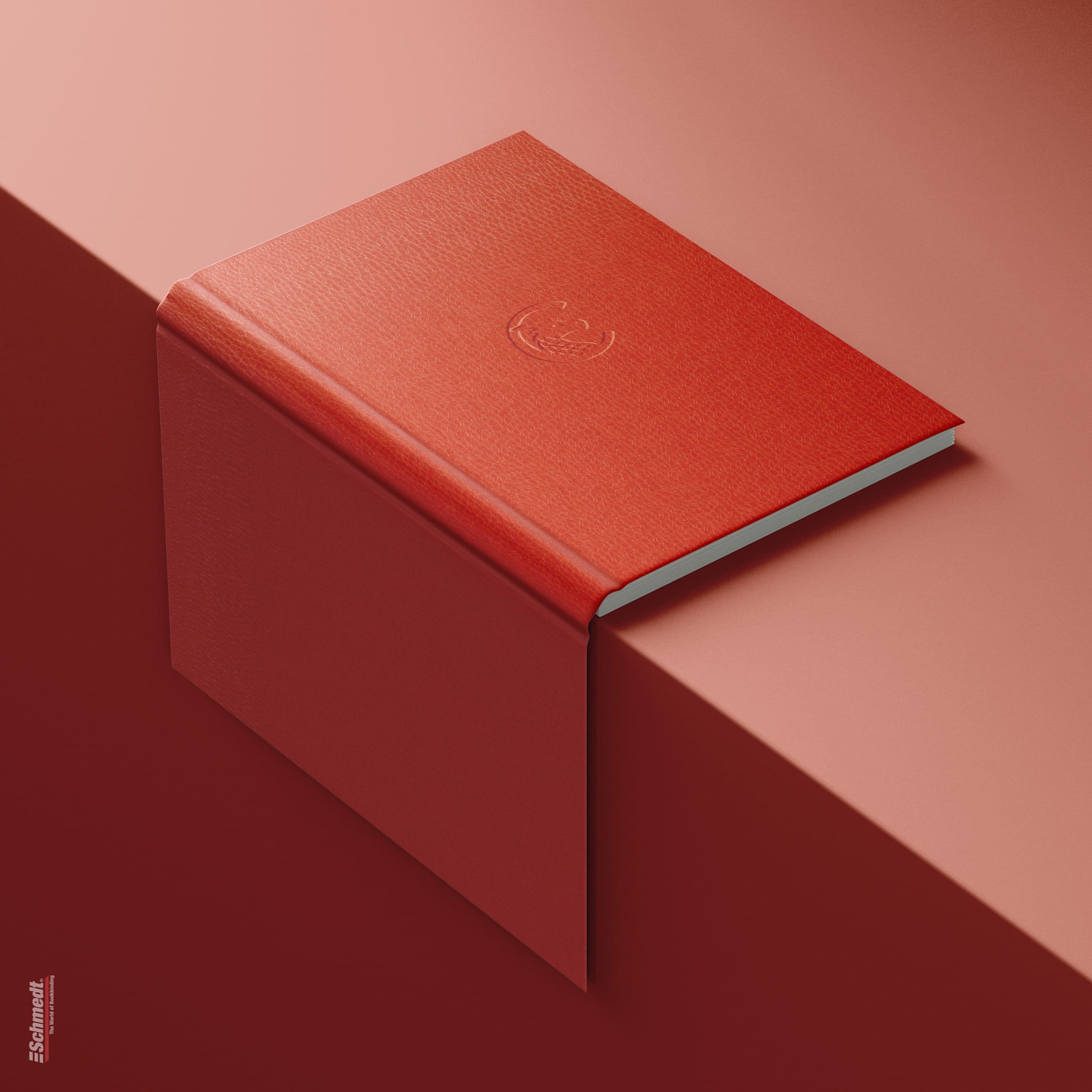 Chimera • Faux leather paper - Colour 068 - orange - cover paper for books, files, folders, boxes, cases, packagings etc.... - image-1