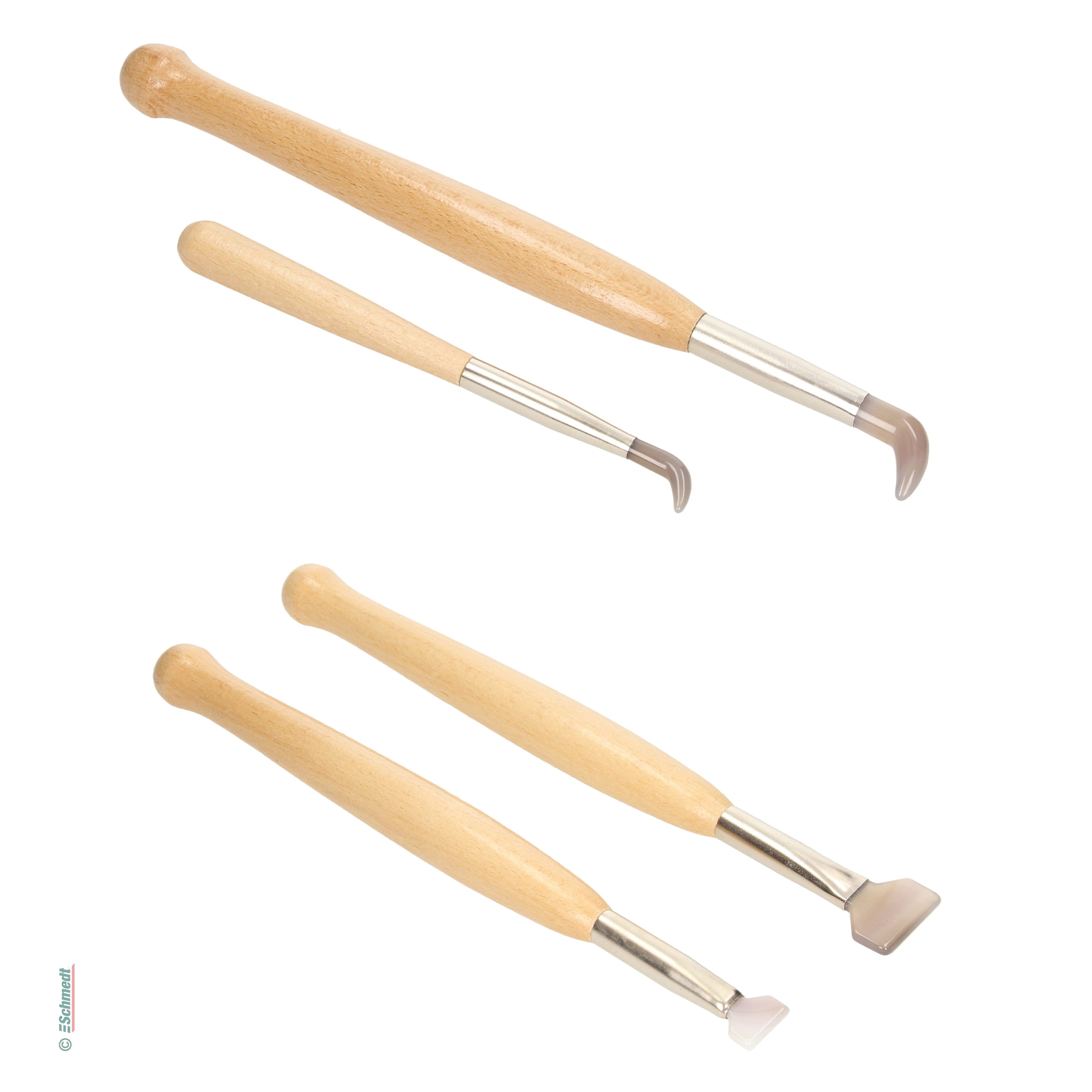 Agate burnisher - to burnish a gilding with gold leaf - to burnish a gilding with gold leaf to achive the desired gold gloss  
Tip: To achi...