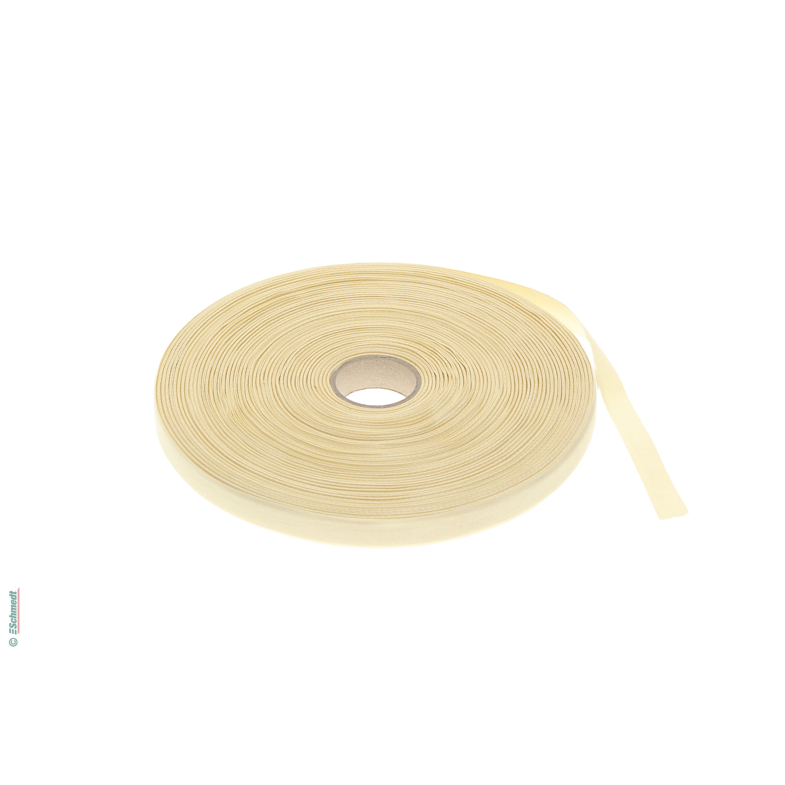 Mappenband - Spitzenqualität - Farbe beige - Breite (in mm) 15 - Hochwertiges Baumwollband zum Verschließen von Mappen oder Büchern....