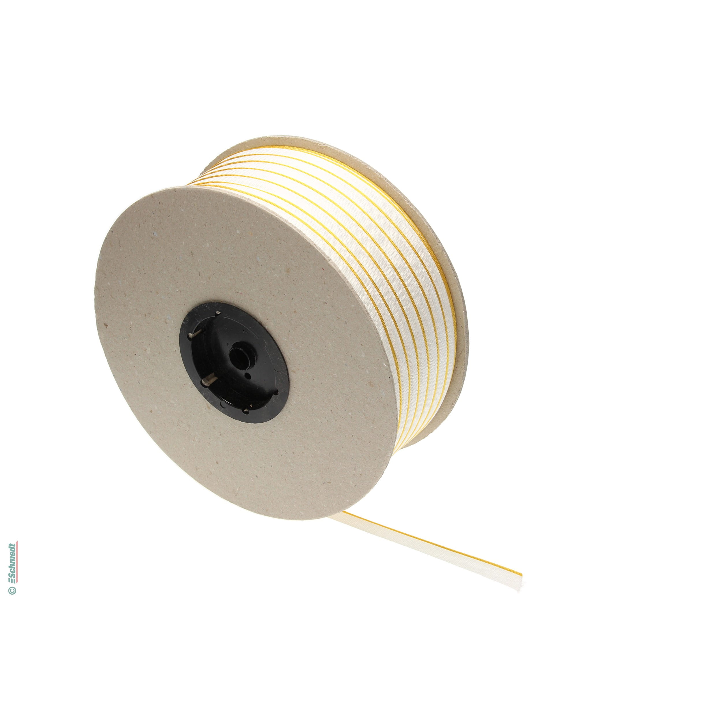 Kapitalband - Premiumqualität - Farbe 406 - gelb - Rollenlänge (in m) 500 - Farbiges Band, auch Kopfband genannt, das bei Hardcover-Büchern ...