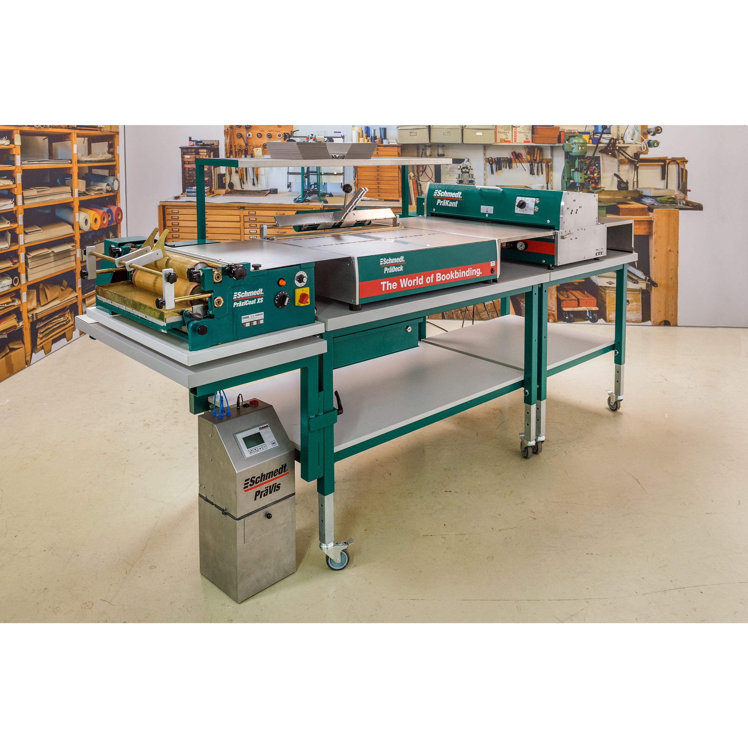 PräKant | Turning-in machine - Part of entry-level case-making system PräDeka - Applications: book cases, menus, integral cases, 
multi-par... - image-4