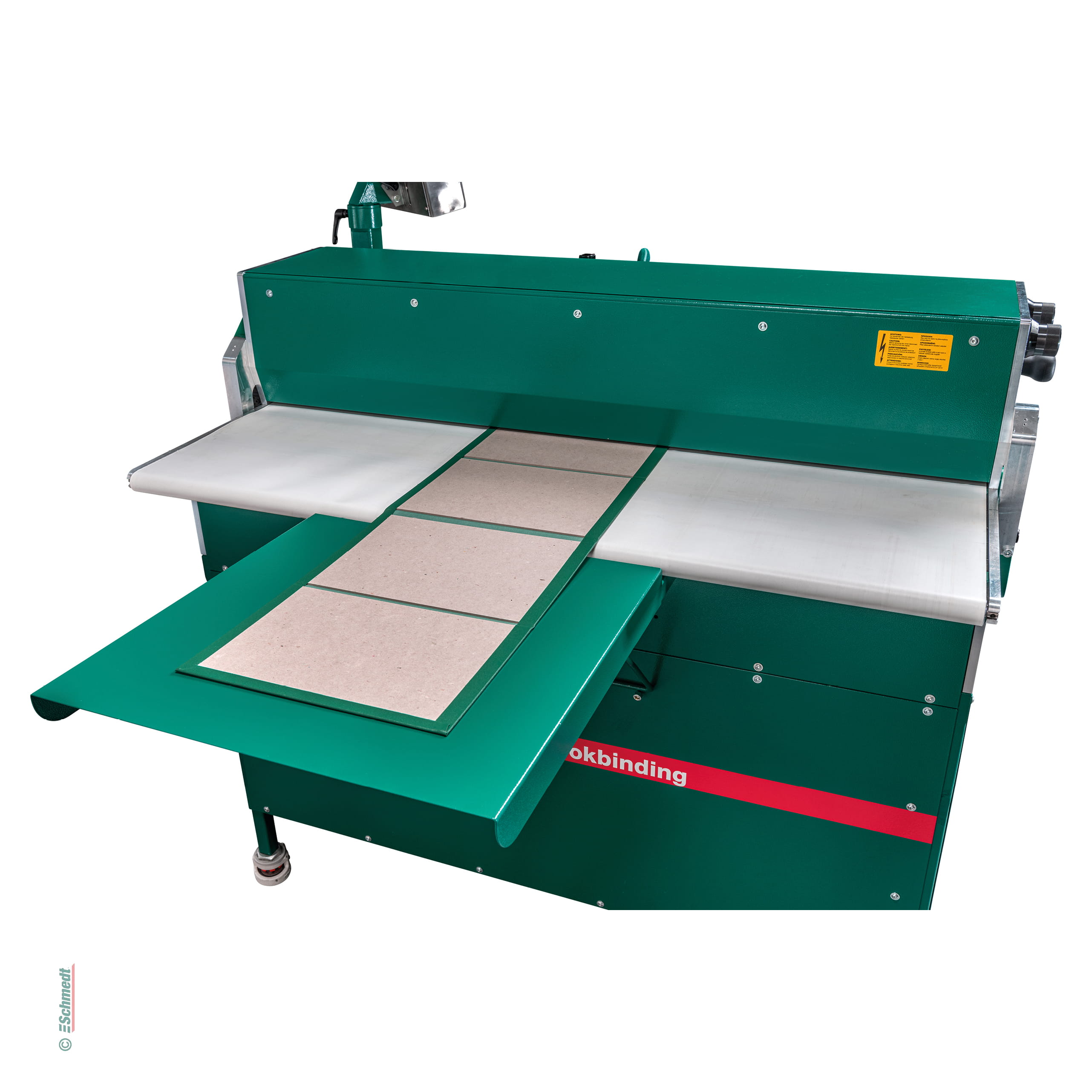 PräDeka XL | Buchdeckenmaschine - Halbautomatische Hardcover-Deckenfertigung - Anwendungen: einteilige Produkte, z. B. Spielpläne, 
asymmet... - Bild-5