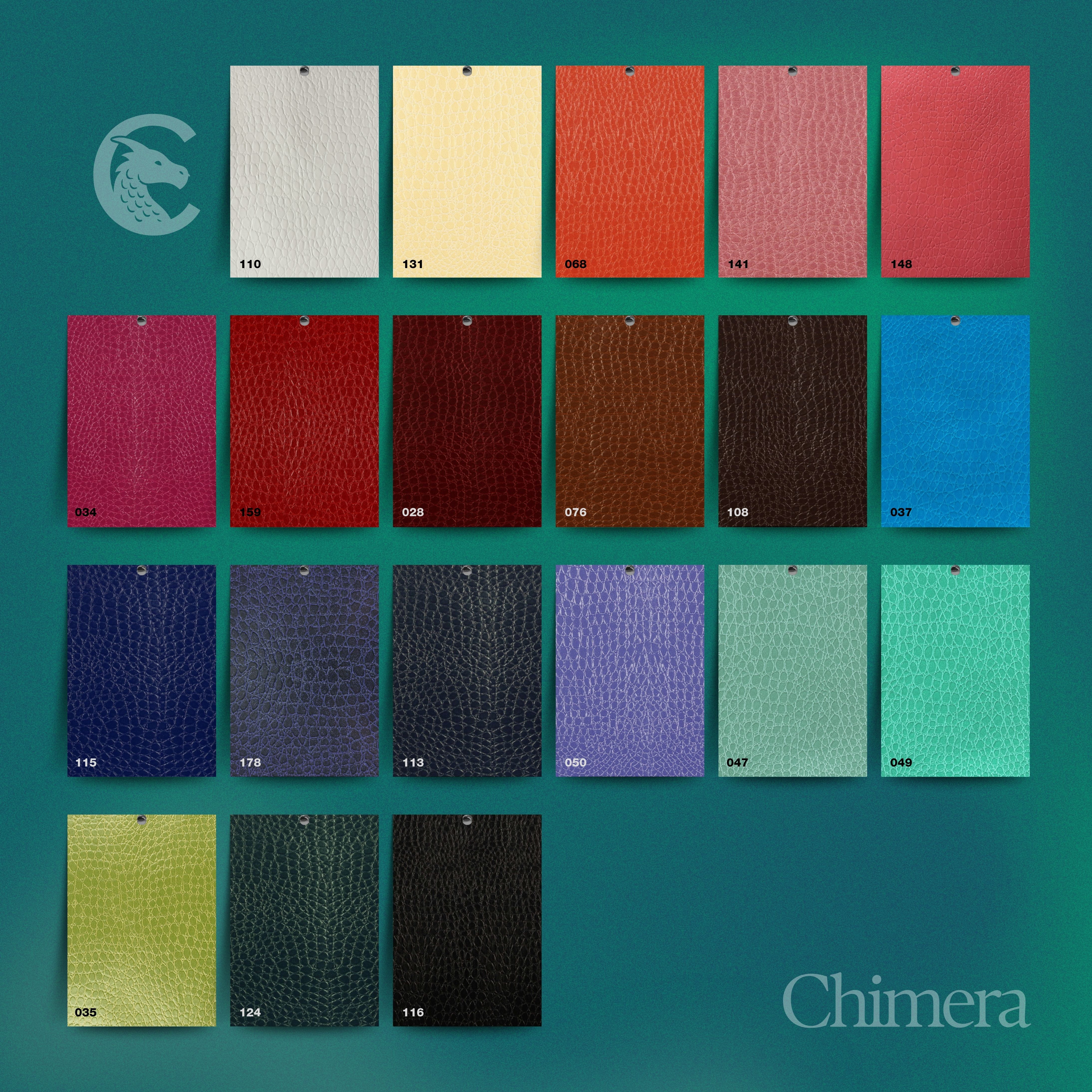 Chimera • Faux leather paper - unicoloured with reptile emboss - cover paper for books, files, folders, boxes, cases, packagings etc....