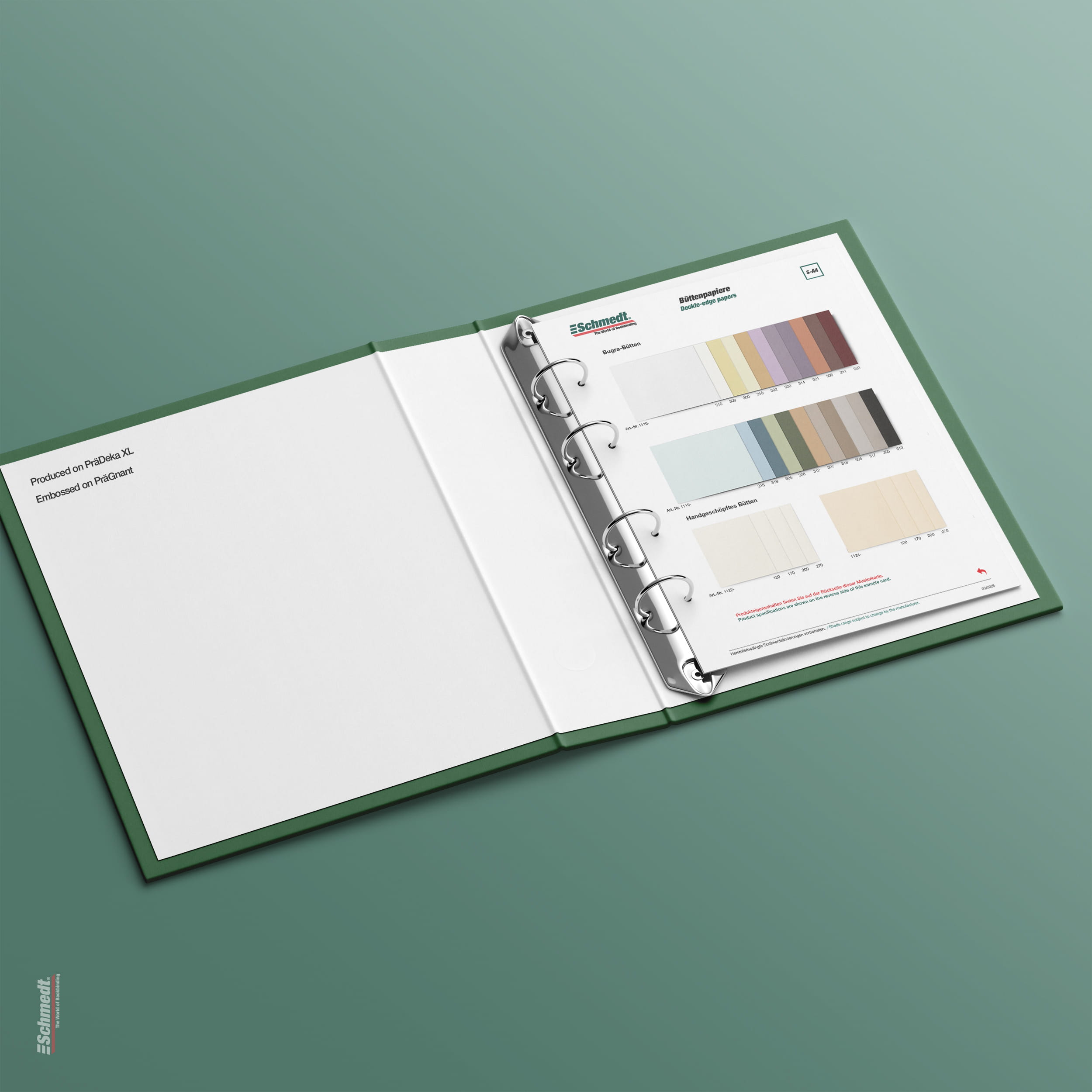 Samples card Bugra and handmade deckle-edge papers - Type S-A4 Deckle edge paper 2/2... - image-1