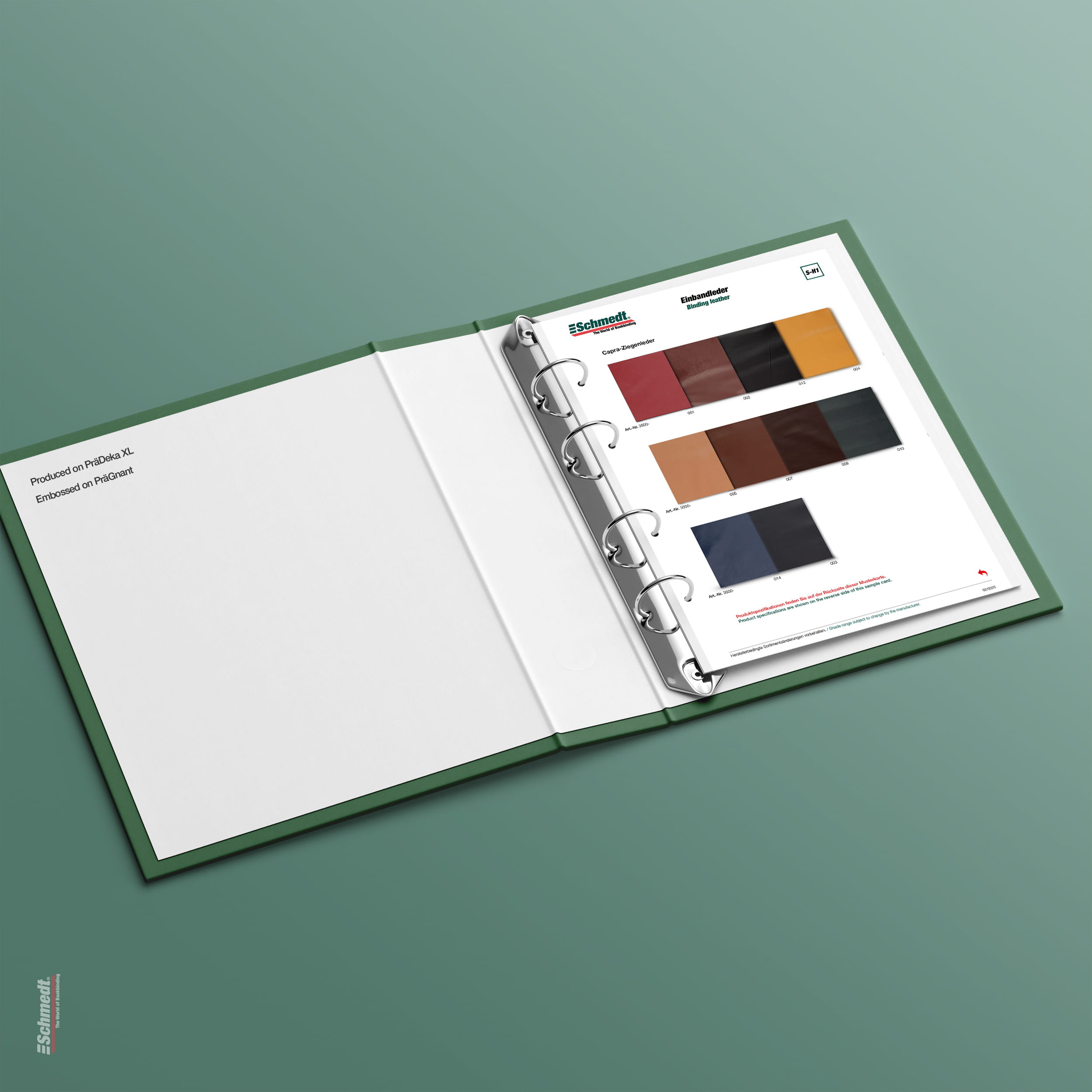 Sample card Capra goatskin - Type S-H1 Binding leather... - image-1