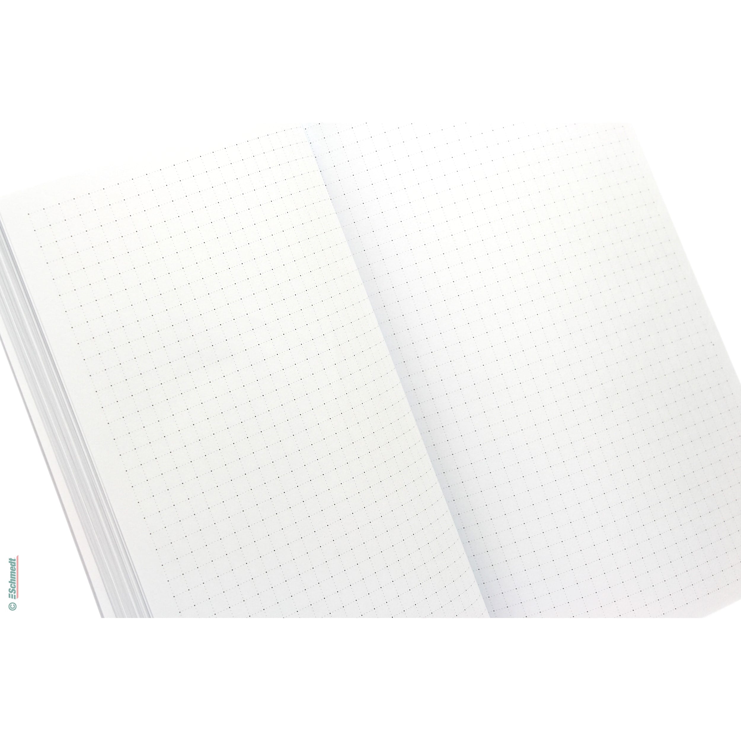Cuerpo del libro listo - Color blanco claro - Dimensiones 148 x 210 mm - Impresión cuadrícula punteada - Cuerpo del libro en blanco (sin con... - imagen-1