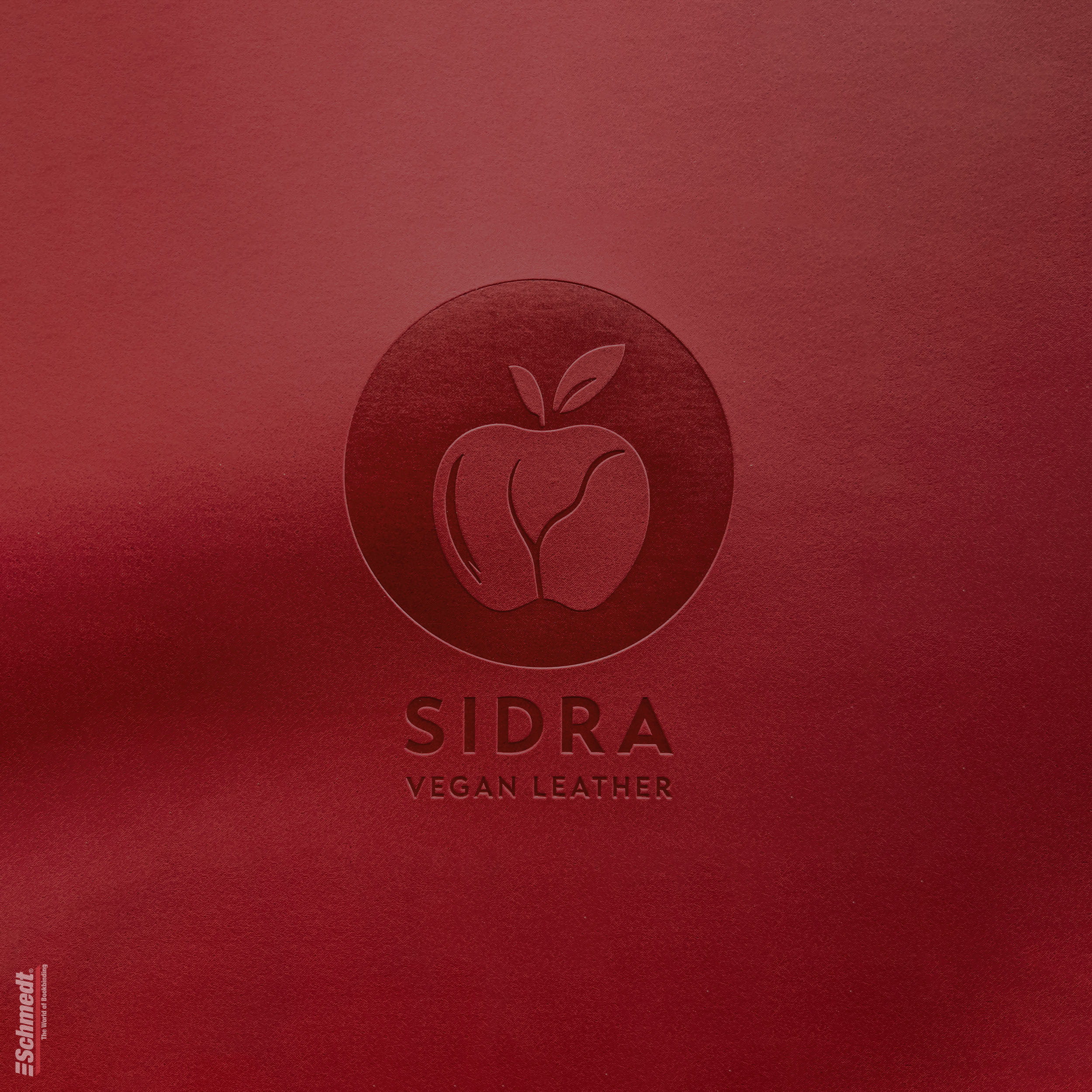 Sidra • cuero de manzana - Color 006 - rubí - Aplicación: para tapas de libros de alta calidad, álbumes, menús, cajas etc.... - imagen-1