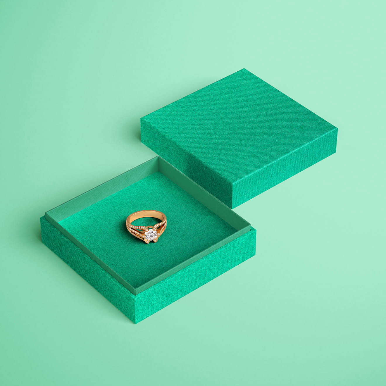 Englisch Buckram Neon | tela de encuadernación - Color 6626 - esmeralda - Aplicación: tapas de libros, menús, agendas, archivadores etc.... - imagen-1