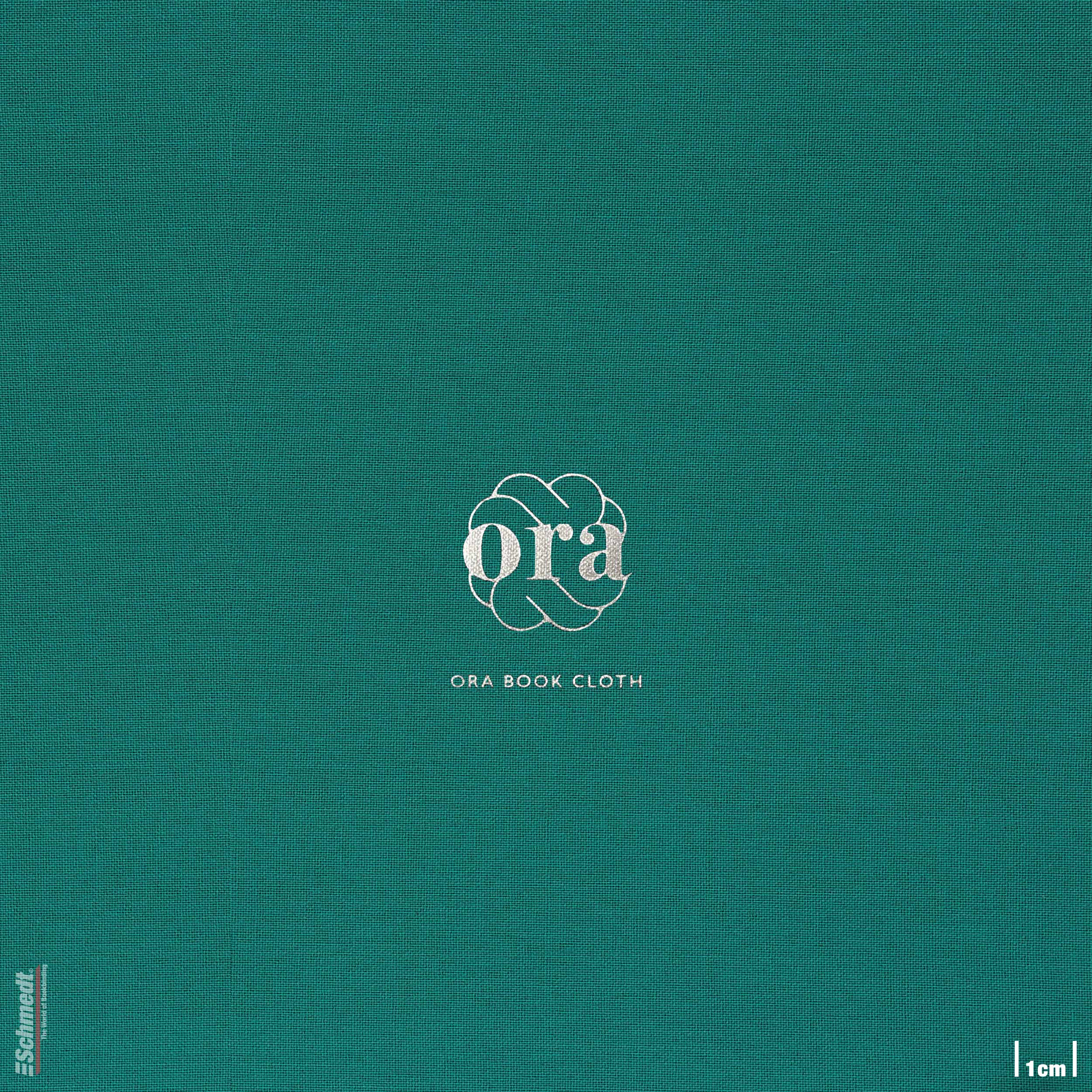 Ora • Buchleinen - Farbe 033 - dunkeltürkis - Anwendungen: für Bucheinbände, Notizbücher, Ordner, Mappen, Schuber, Kästen, Schachteln, Etuis... - Bild-1