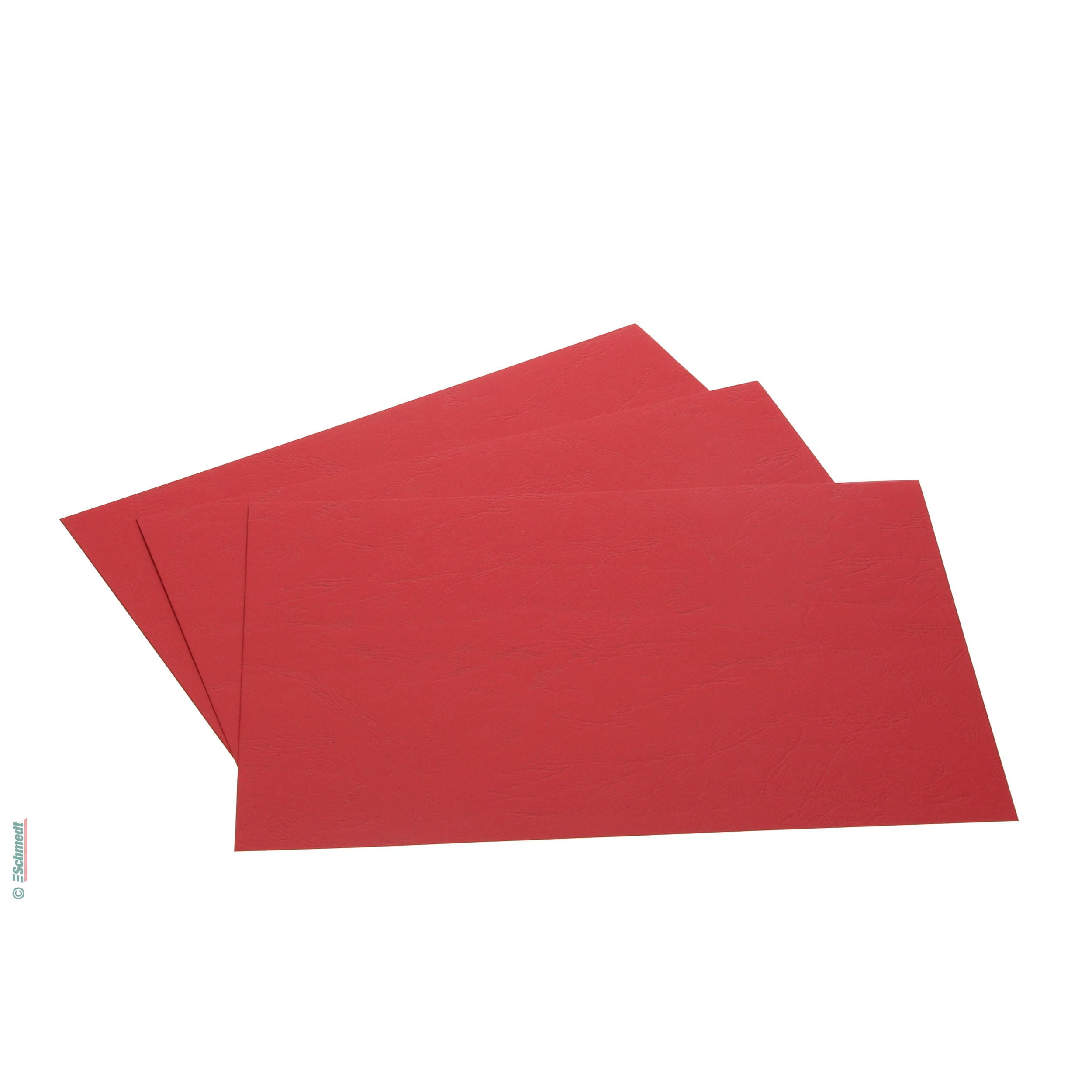 Back covers for ring bindings - Colour red - to protect the back sheet and to stabilize bound documents... - image-2