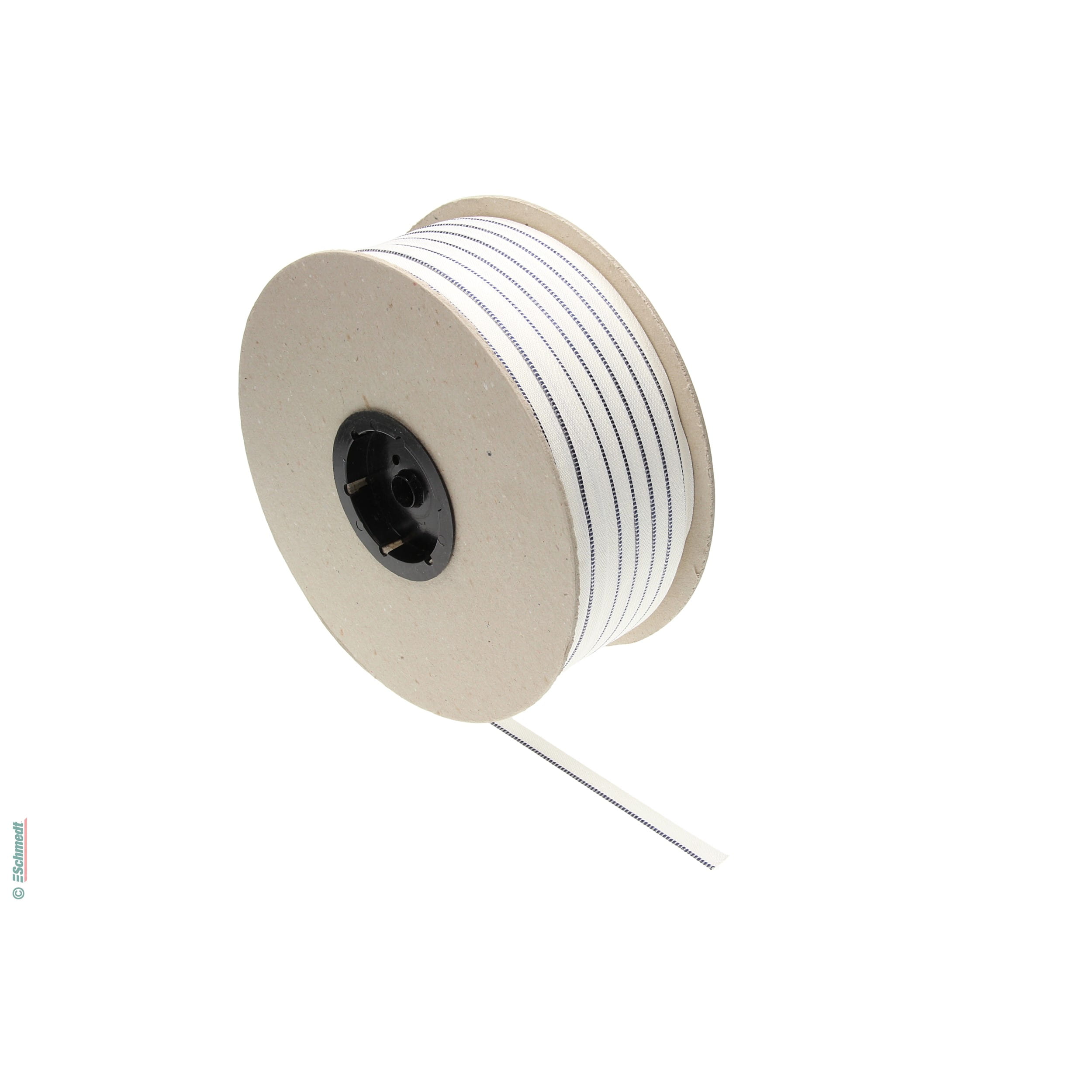 Kapitalband - Premiumqualität - Farbe 02A - dunkelblau/weiß - Rollenlänge (in m) 500 - Farbiges Band, auch Kopfband genannt, das bei Hardcov...