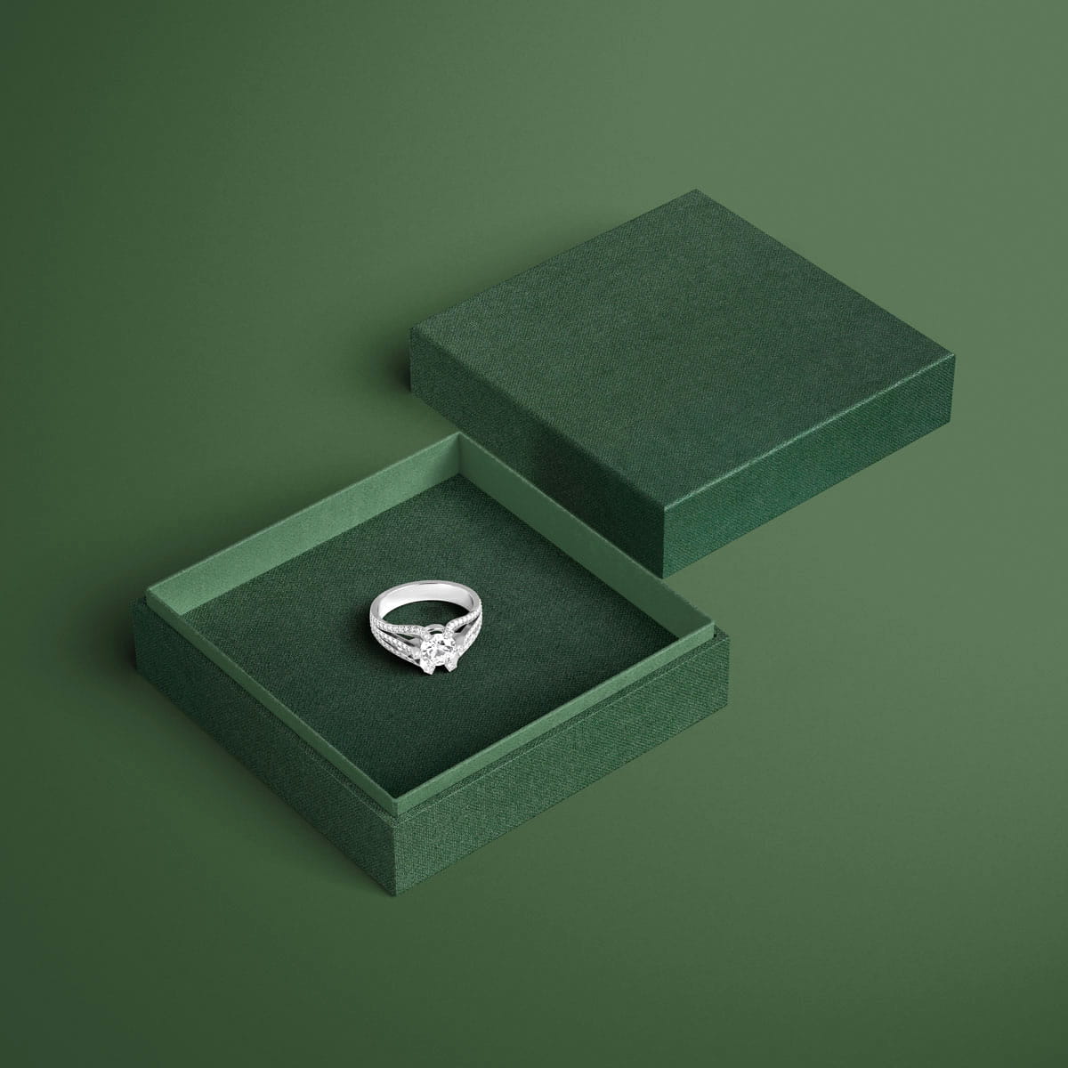 Englisch Buckram • toile de reliure de qualité supérieure - Couleur 563 - vert foncé - couvertures de livres, livres-biblithèque, 
cartes d... - image-1