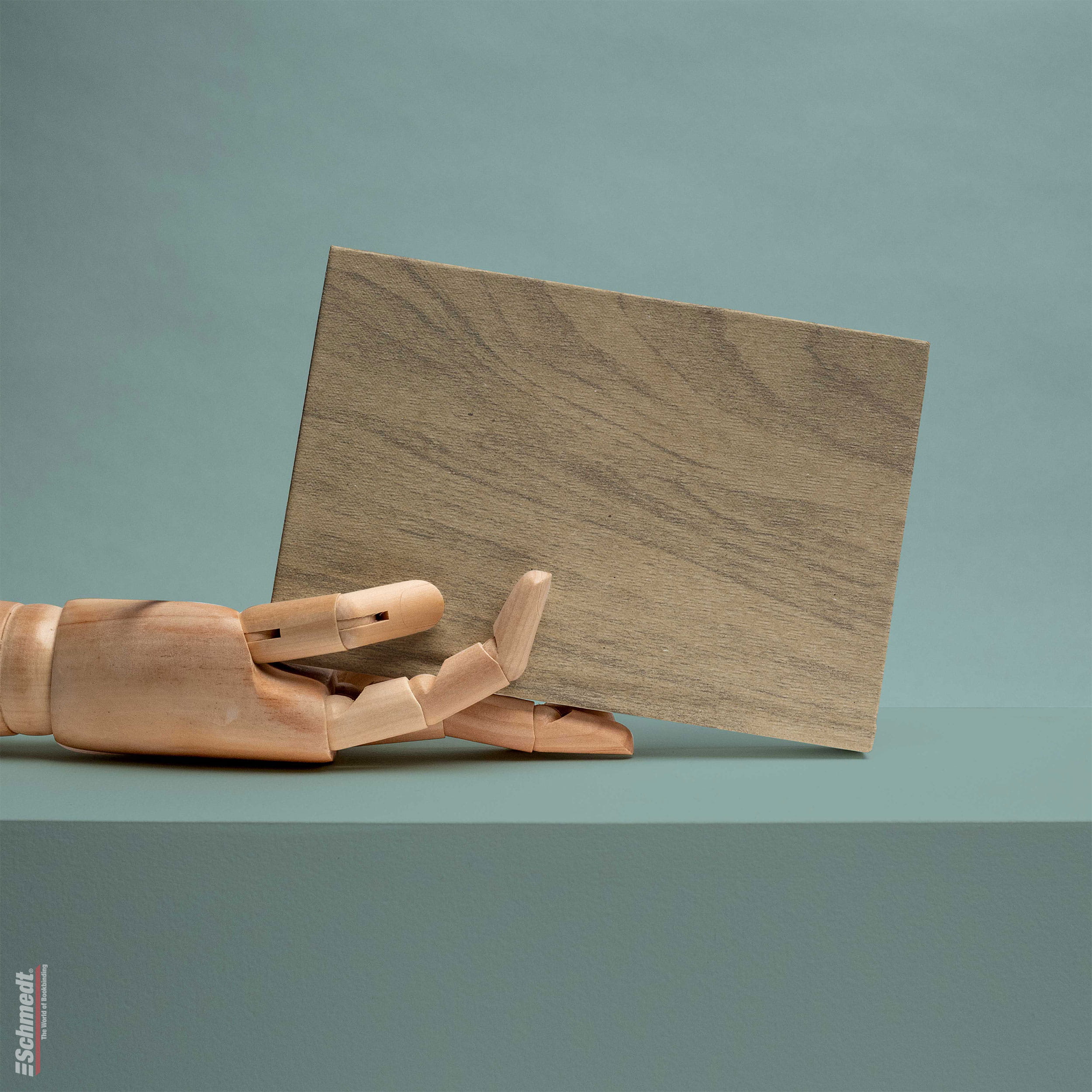 Busto • Papel natural con vetas de madera - Color 003 - marrón-gris - Aplicación: papel de recubrimiento para libros, folletos, catálogos, c... - imagen-1