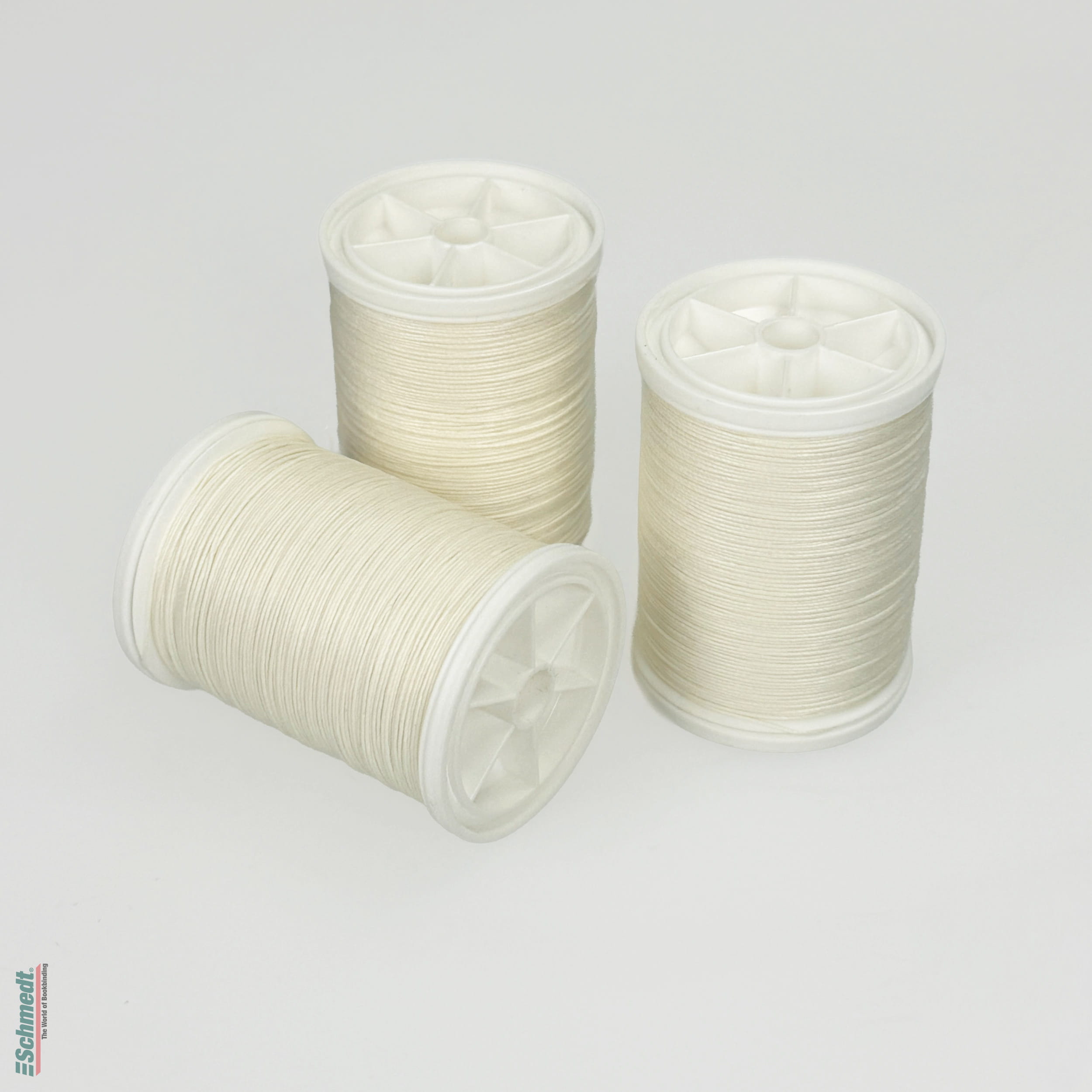 Linen sewing thread • raw white - for manual sewing - cross-wind of 50 g - for manual thread-stitching... - image-2