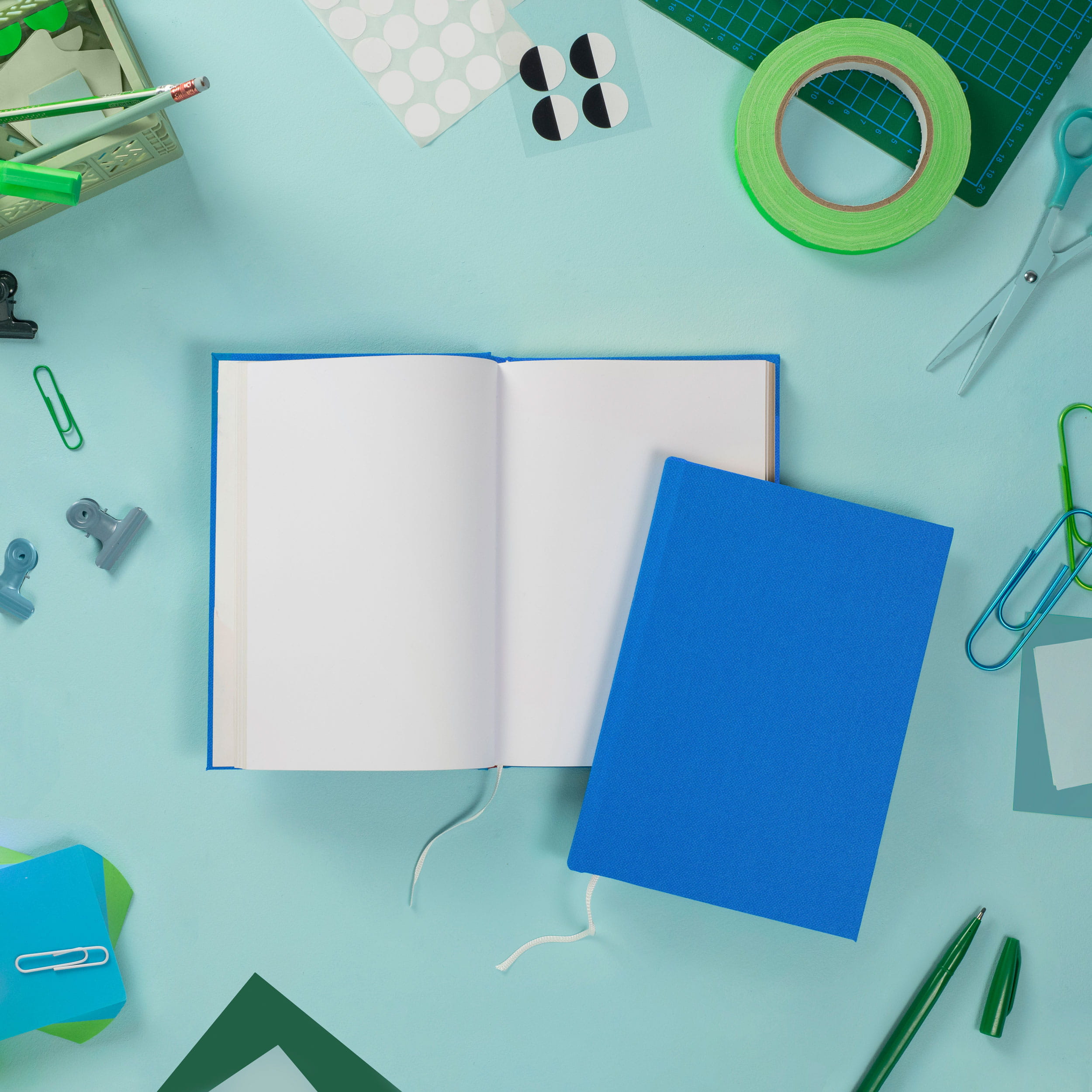 DIY Notizbuch Material Set - Einbandmaterial Englisch Buckram 548-blau - Bild-1 DIY Notizbuch Material Set - Einbandmaterial Englisch Buckram 548-blau - Tagebuch, Reiseerinnerungen, Rezepte-Sammlung, tägliche Aufgaben od... - Bild-1
